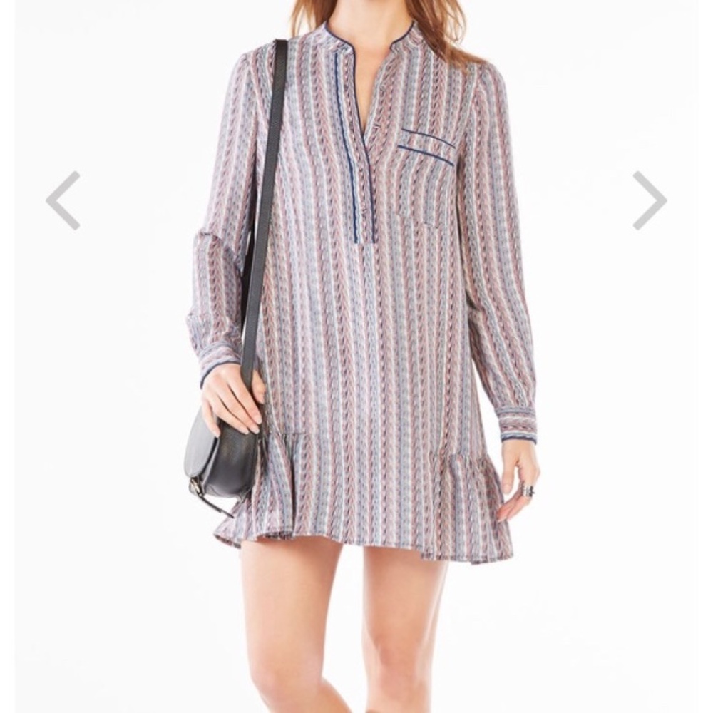 BCBG Dress- Lucile Printed Shirt Dress